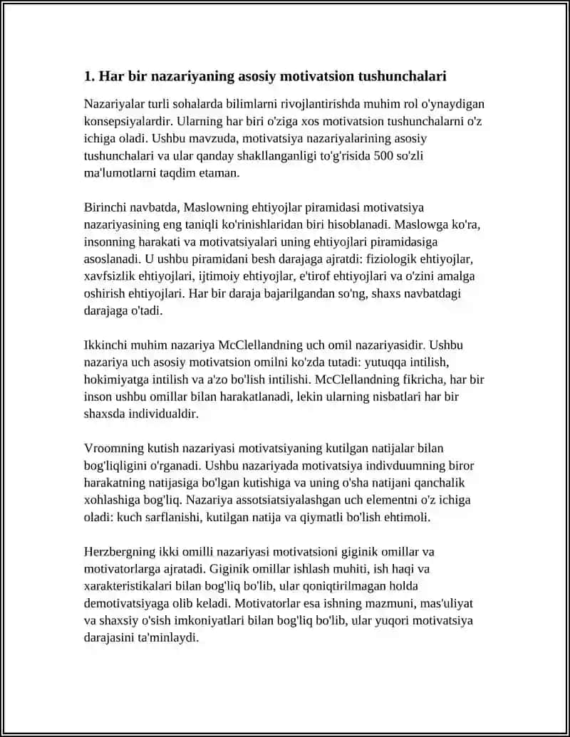 4 TA NAZARIYA BO‘YICHA TAQQOSLOVCHI KONSEPTUAL JADVAL YARATISH 4