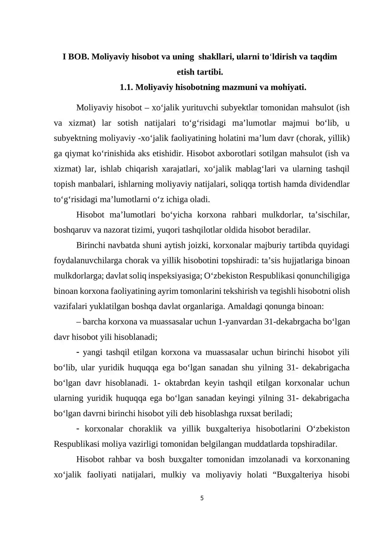 Moliyaviy hisobot sanasidan song roy beradigan holatlar 4