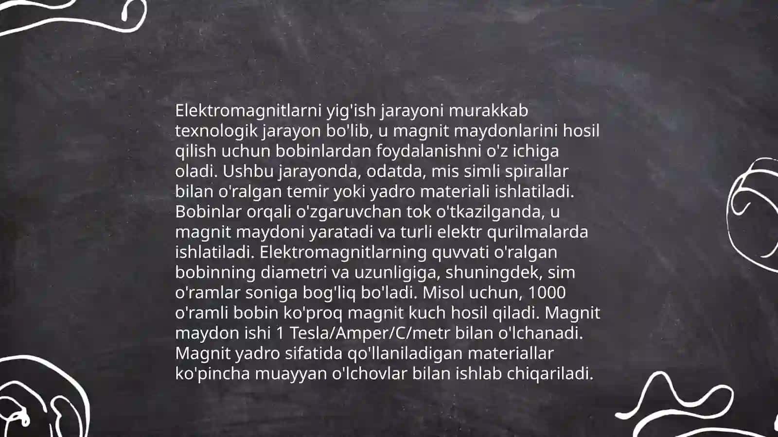 Magnitizimdan nomayish tajribalari 4