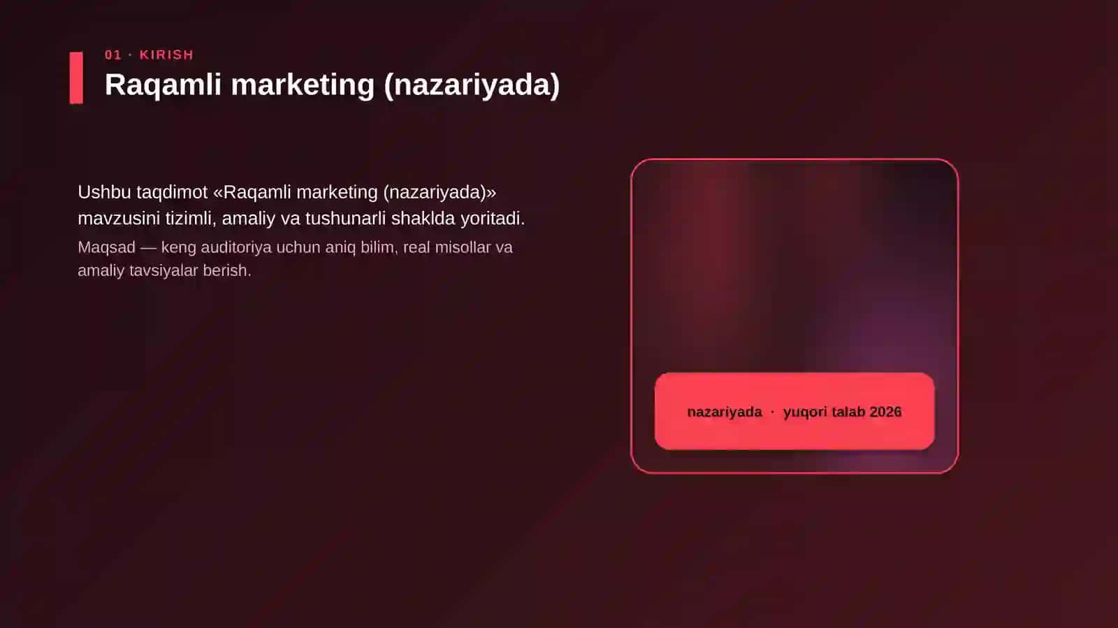 Raqamli marketing (nazariyada) 4