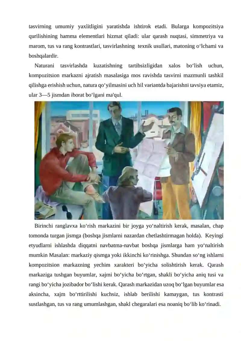 "6-Modul. Bitiruv malakaviy ishiga oid kompozitsiyalar turkumi" 4