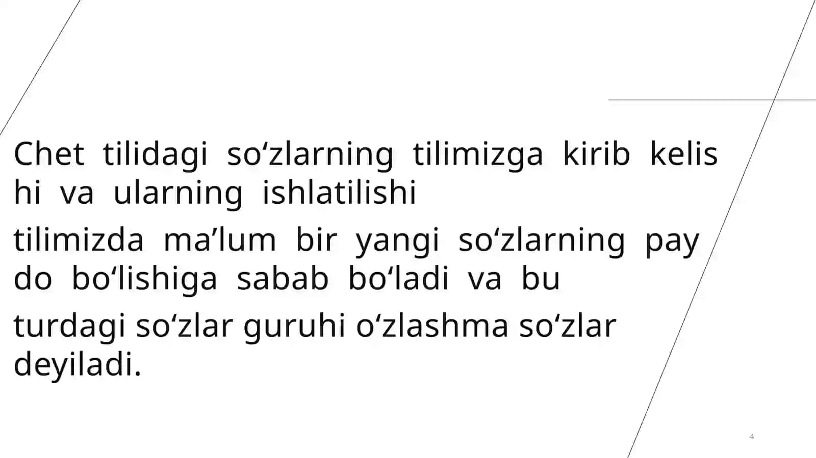 O’ZBEK TILIDA MUSTAQIL SO’Z TURKUMLARI. 4