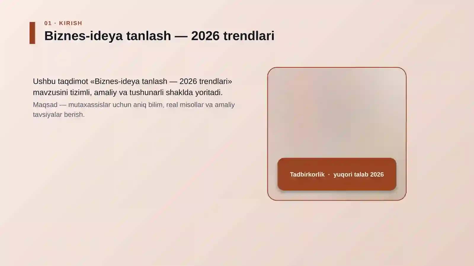 Biznes-ideya tanlash — 2026 trendlari 4