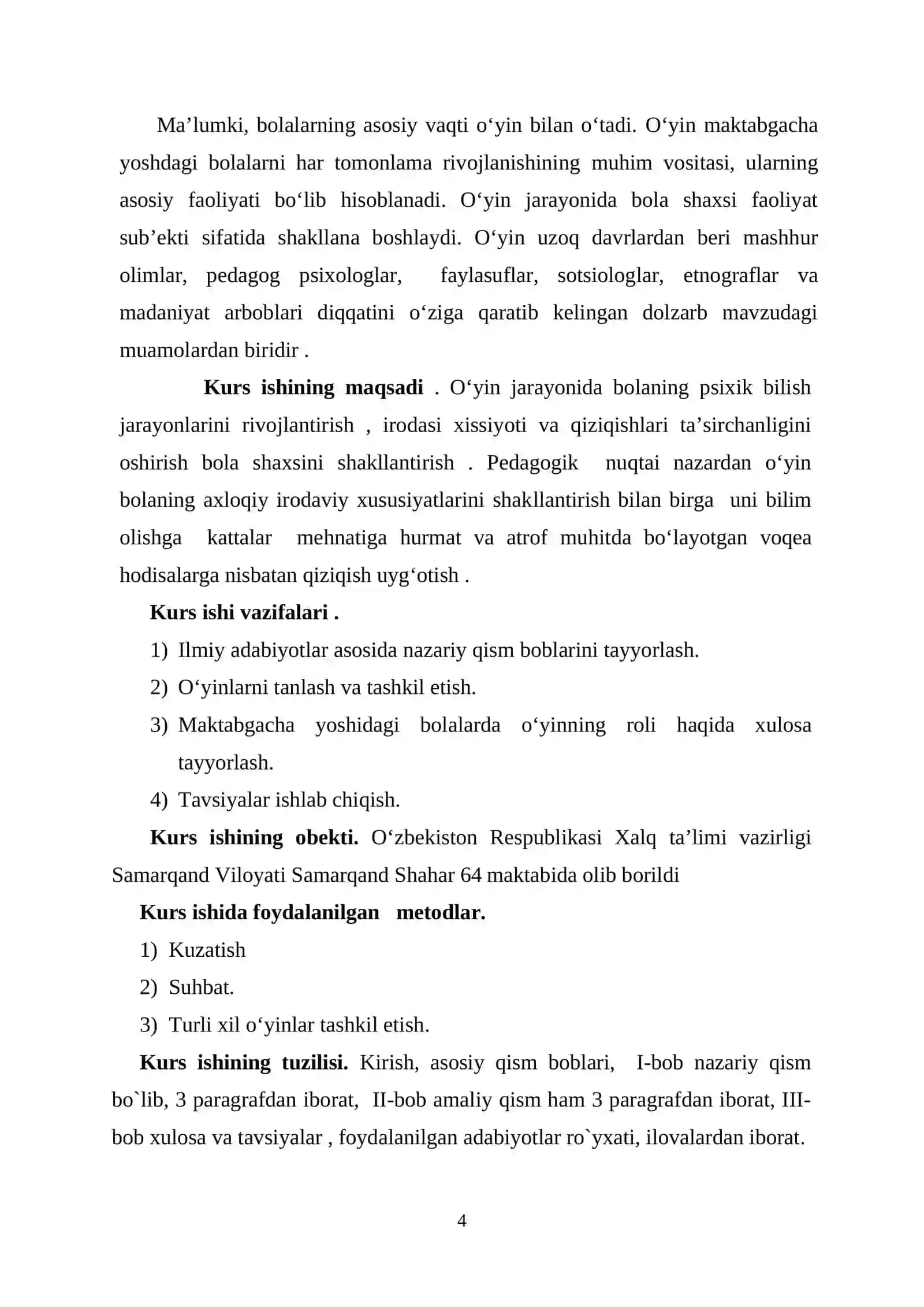 Bolada o`yin motivatsiyasining rivojlanishi 4