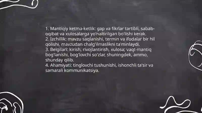 Og'zaki madaniy nutqning asosiy kommunikativ sifatlari 4