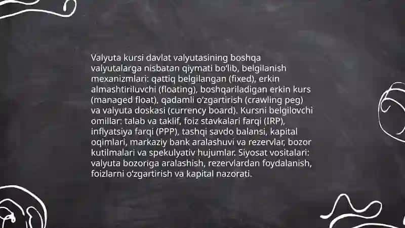 Xalqaro valyuta - kredit va moliya bozorlari 4