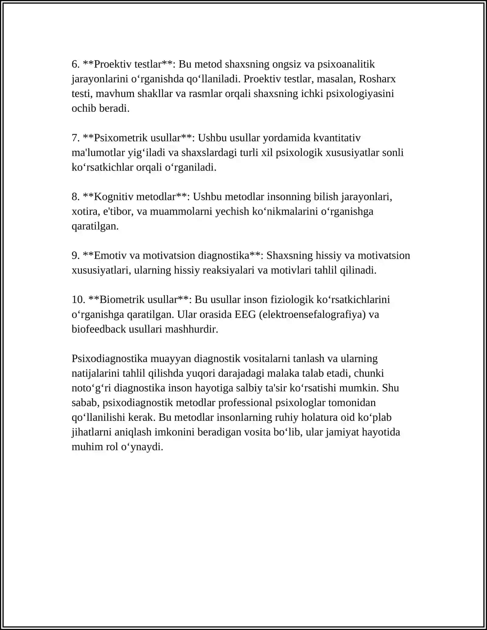 Psixologik metodlar 4