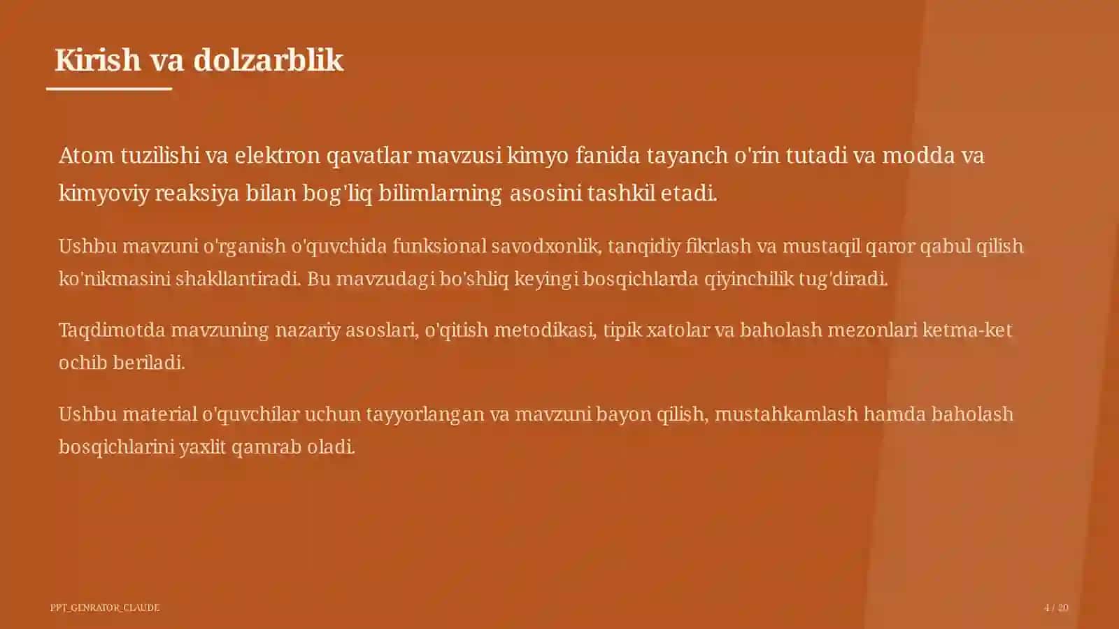 Atom tuzilishi va elektron qavatlar (8-sinf) 4