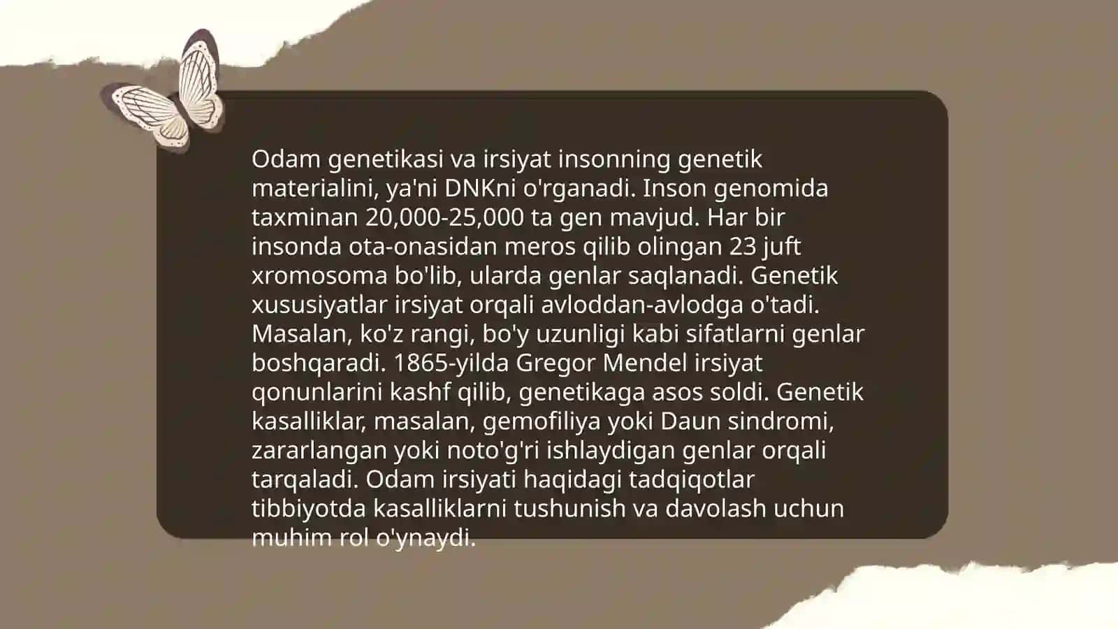 Odamlar genetikasi. Dermatoglifika usuli 4