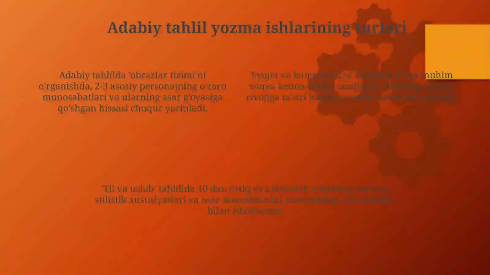 Adabiyot darslarida yozma topshiriqlar Chingiz Aytmatovning Asrga tatigulik kun romani asosida 4