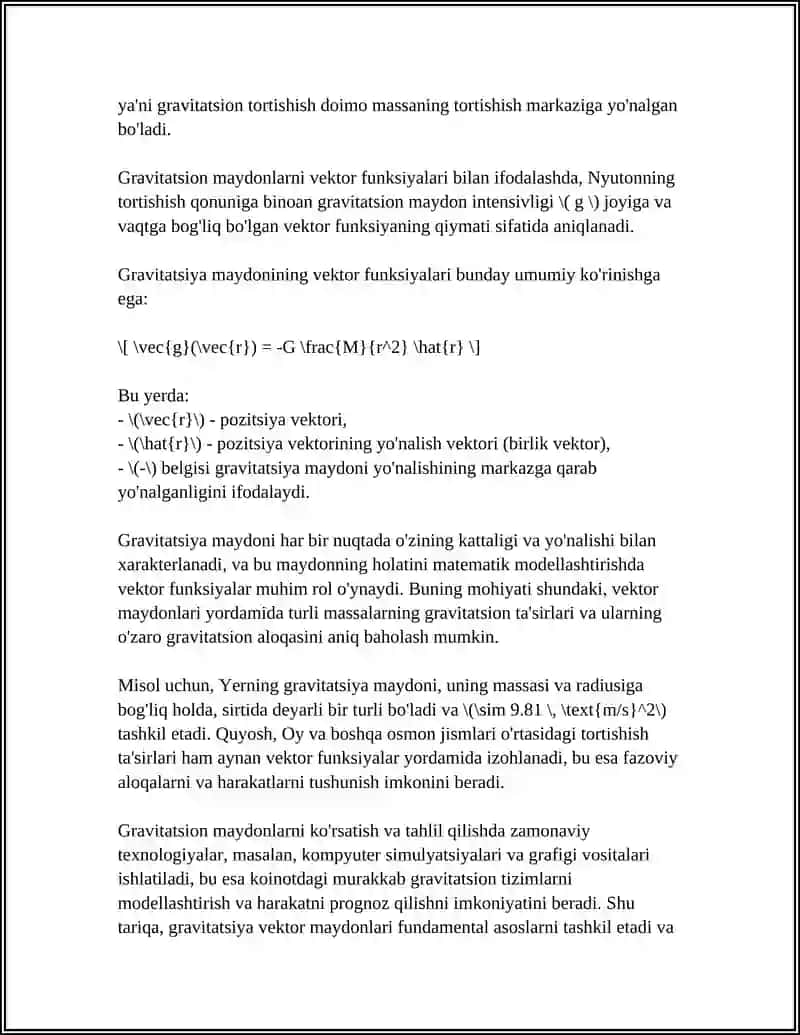 VEKTOR FUNKSIYALARNING GEOFIZIKA SOHASIDAGI QOLLANILISHI 4