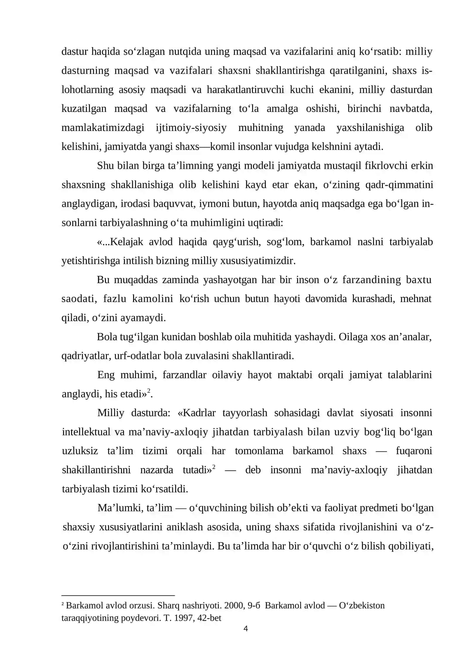 O‘QUVCHI SHAXSINI SHAKLLANTIRISHDA MILLIY QADRIYATLARNING PEDAGOGIK ASOSLARI 4