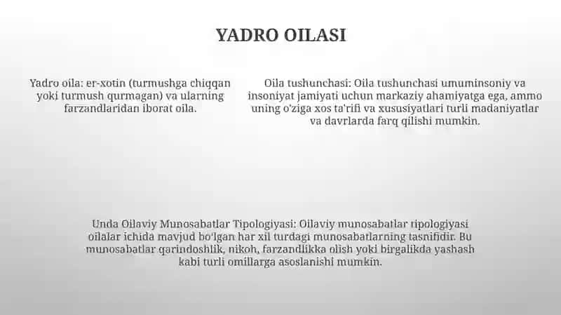 Oila Tushunchasi Va Unda Oilaviy Munosabatlar Tipologiyasi 4
