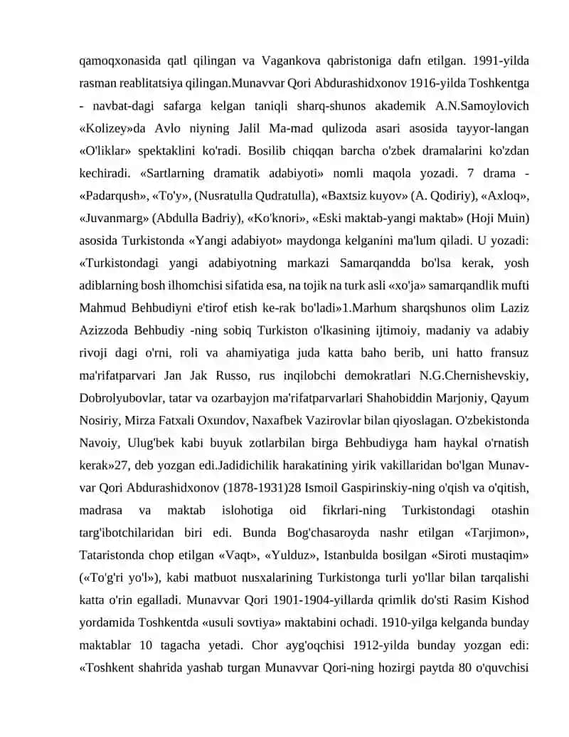 Munavvar Qorining ma'rifat tizimidagi faoliyati 4