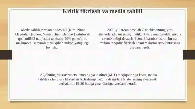 Media Madaniyati va Innovatsion Pedagogikasi 4