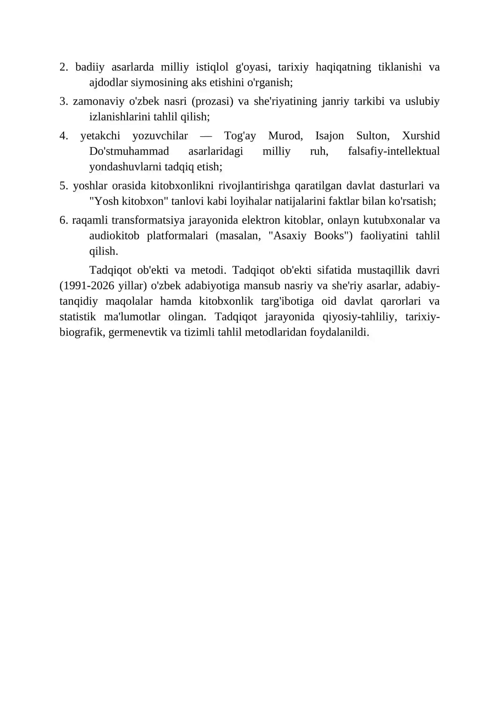 Zamonaviy O'zbek adabiyoti va uning rivojlanish istiqbollari 4