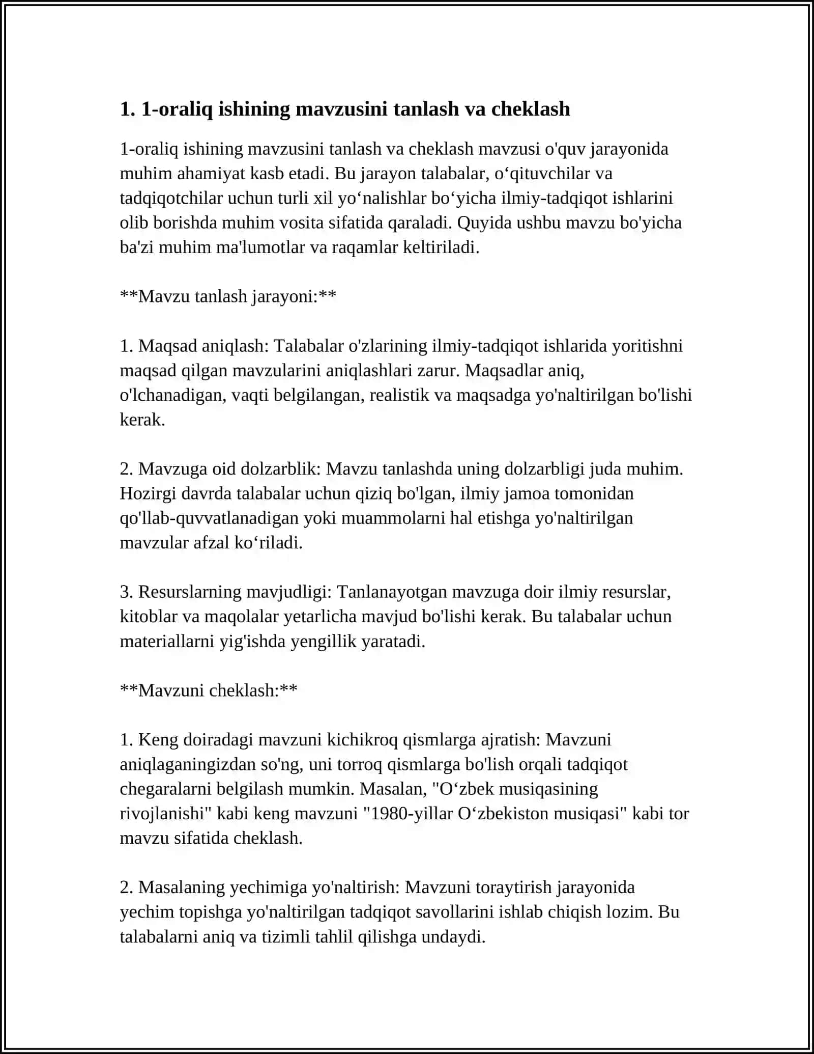 1-ORALIQ ISHI TOPSHIRIQ 4