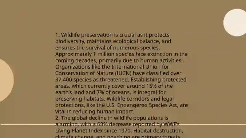 Environmental Conservation 4