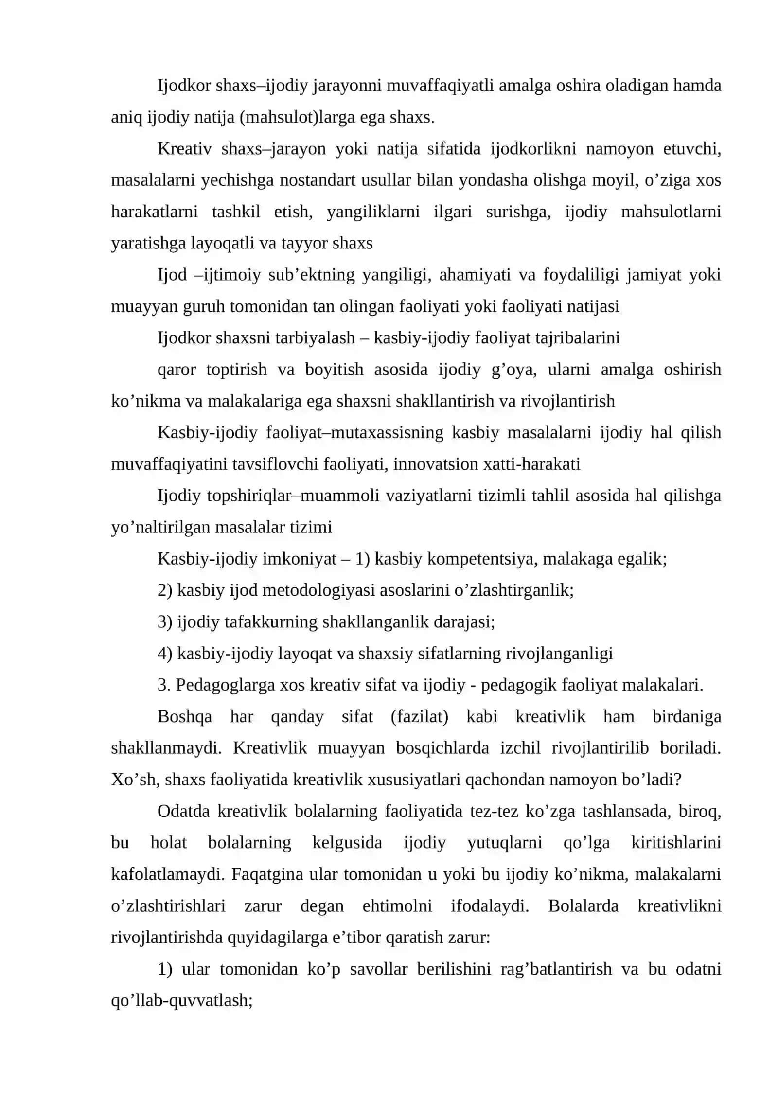 Bo'lajak rahbarning kreativ malakasini oshirish texnologiyasi 4