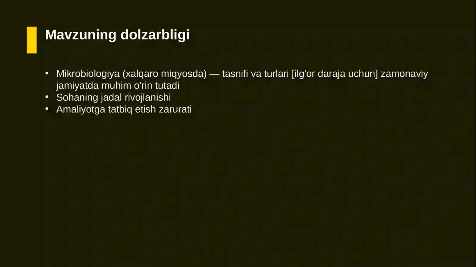 Mikrobiologiya (xalqaro miqyosda) — tasnifi va turlari [ilg'or daraja uchun] 4