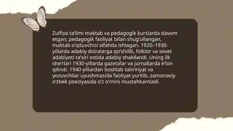 Zulfiya hayoti va ijodi 4