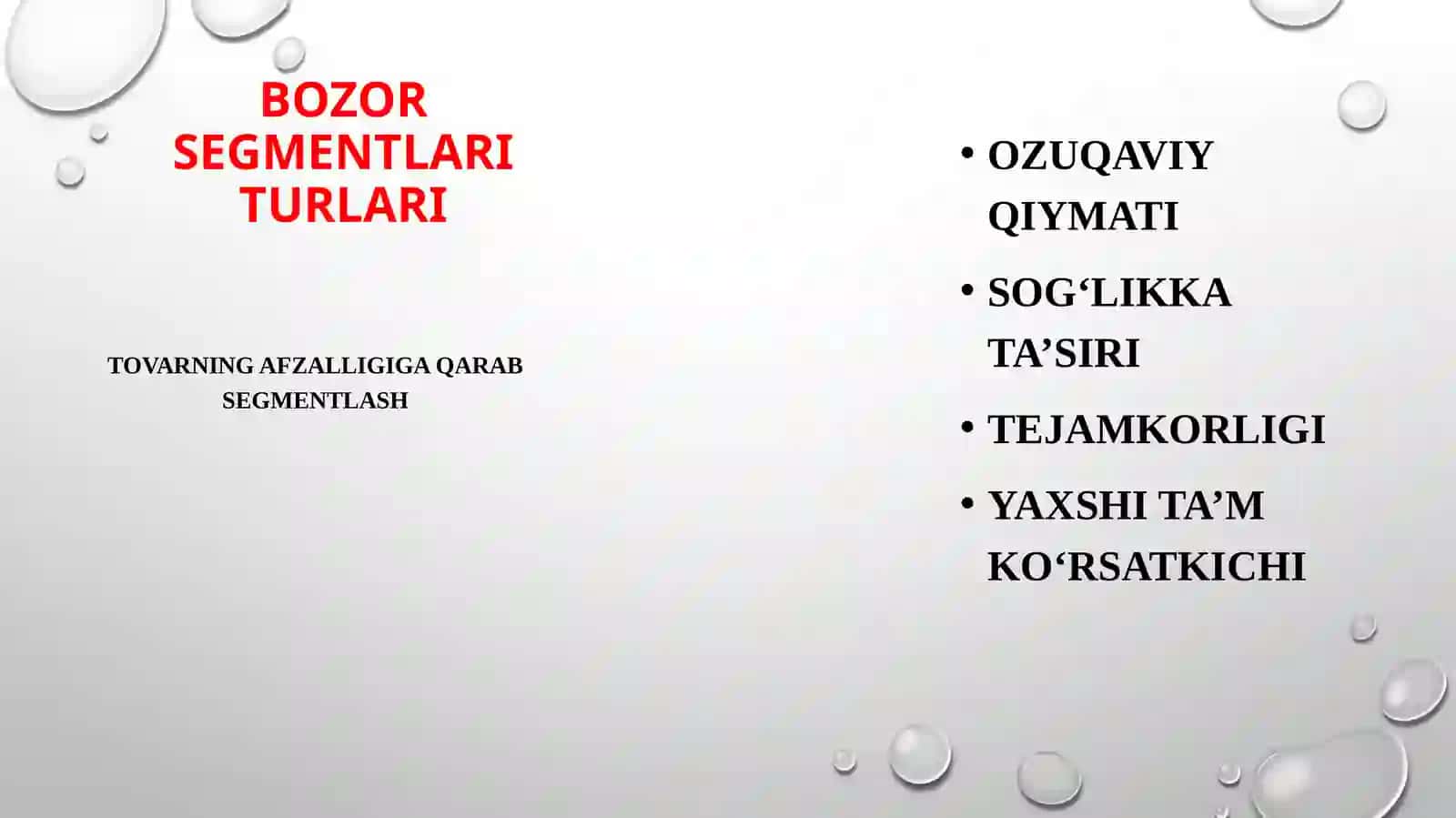 Investitsiyaloyihalarining tijorat tahlili 4