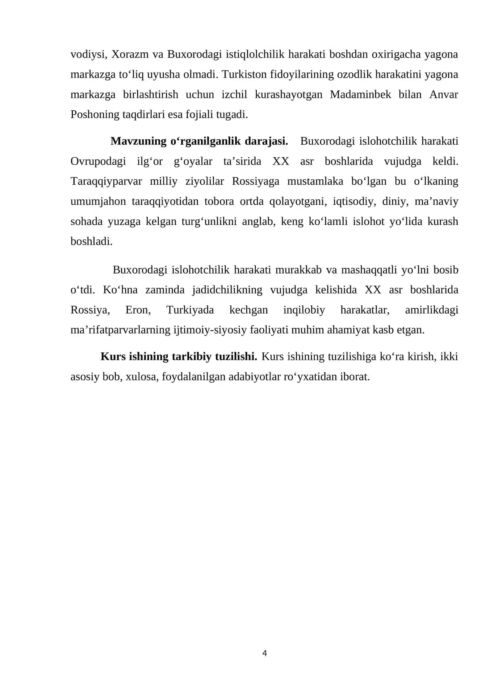 BUXORODA ISTIQLOLCHILIK HARAKATI VA UNING NATIJASI 4