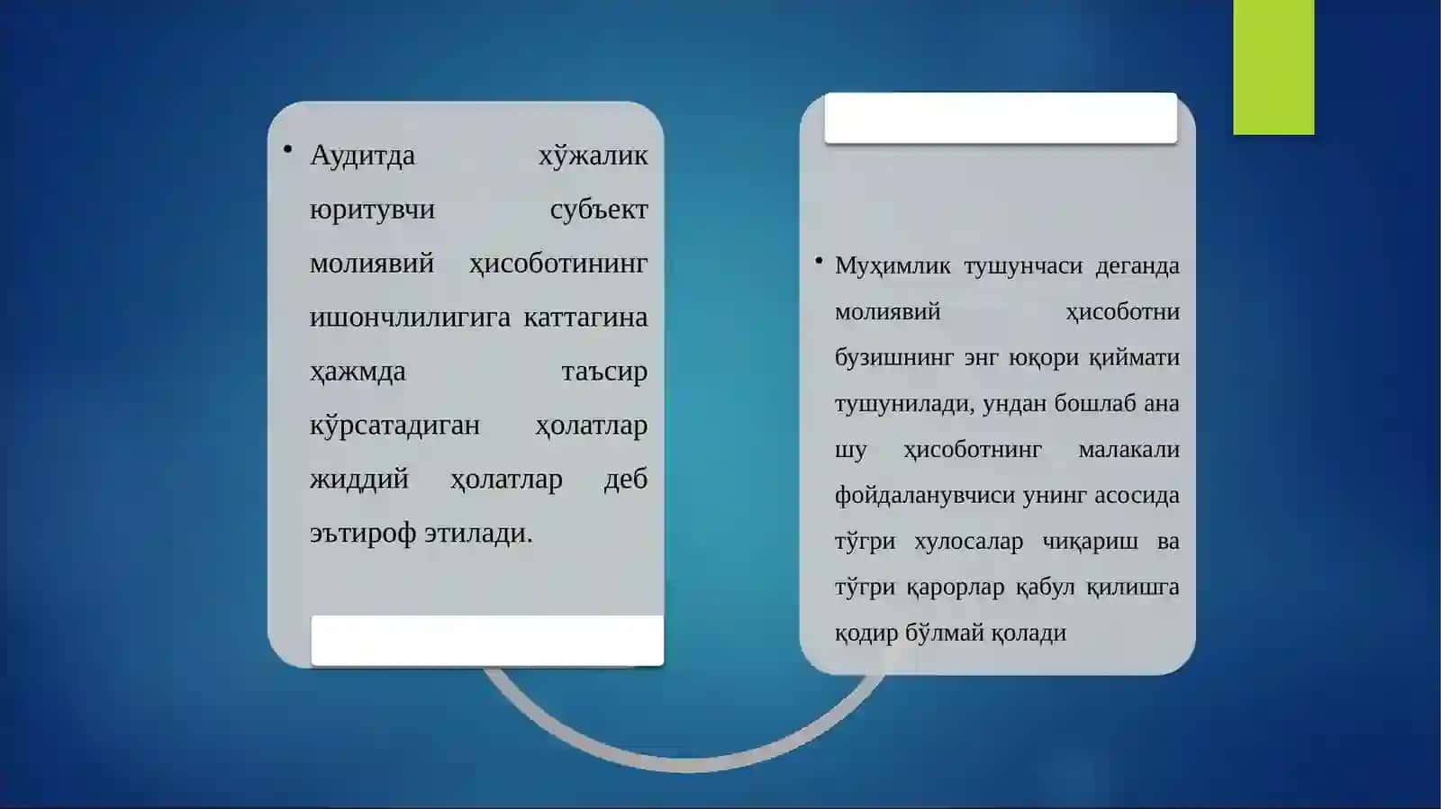 АУДИТОРЛИК ТЕКШИРУВИДА МУҲИМЛИК ВА РИСК 4