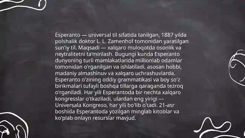 Sun'iy tillar bo'yicha 4