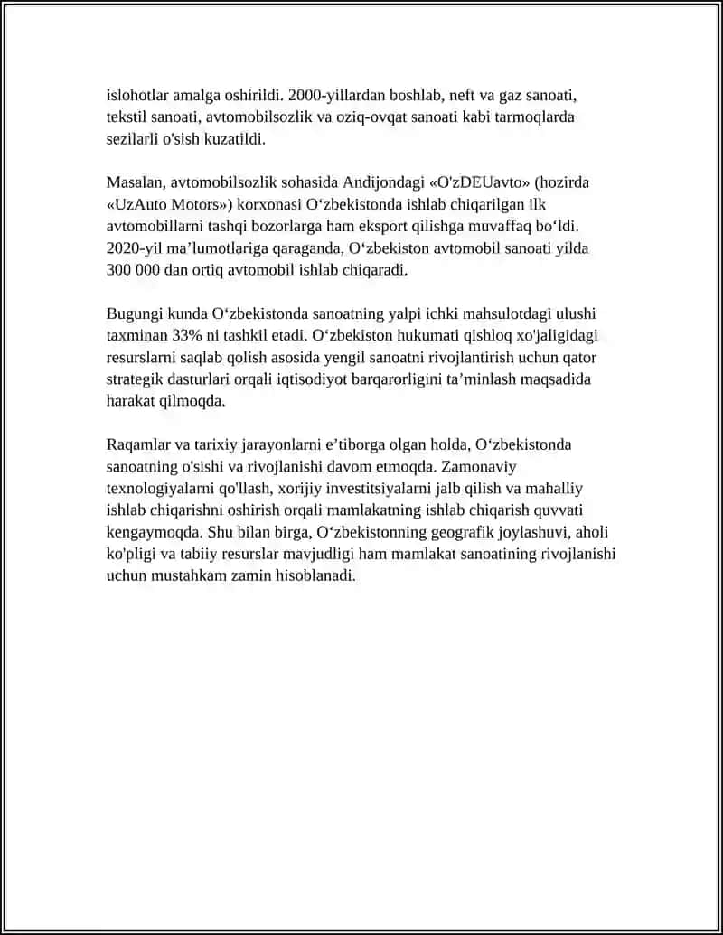 OʻZBEKISTON RESPUBLIKASIDA KIMYO SANOATINING RIVOJLANISHI 4