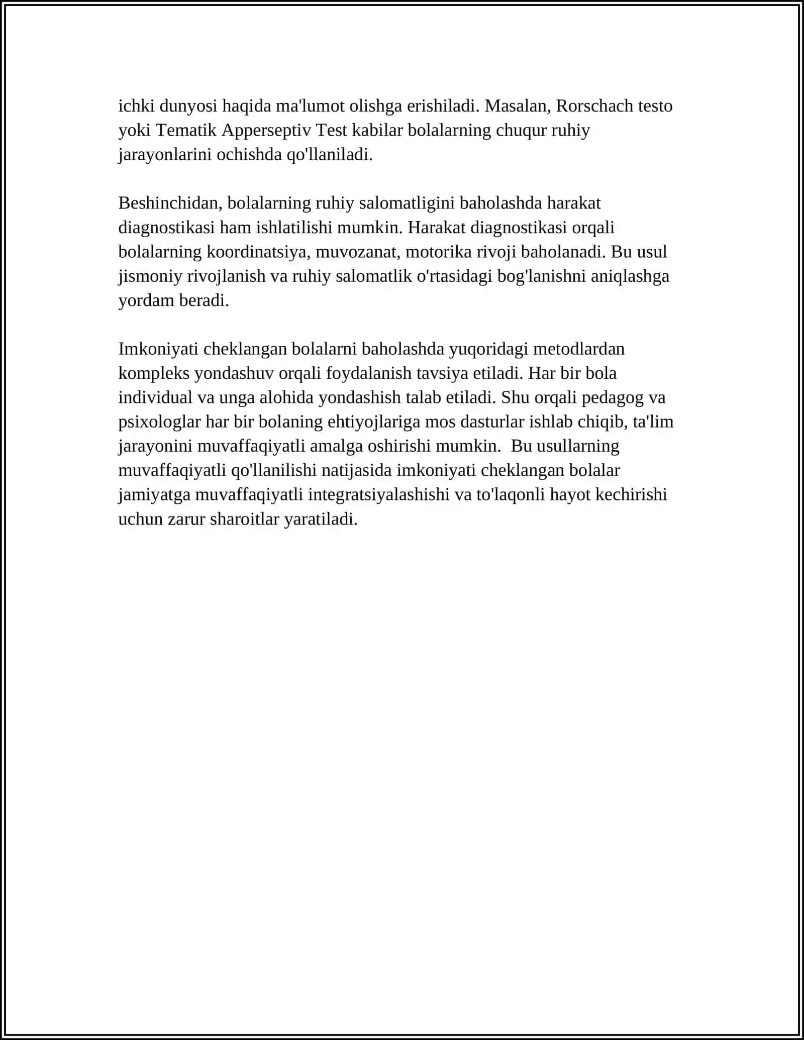 IMKONIYATI CHEKLANGAN BOLALARNING RUXIYATI VA INKLYUZIV TA'LIM 4