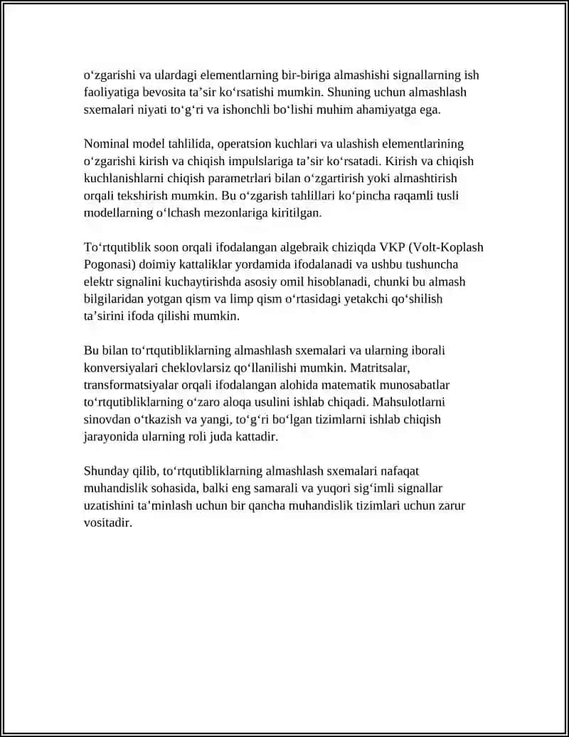 TOʻRTQUTIBLIKLARNING ALMASHLASH SXEMALARI 4