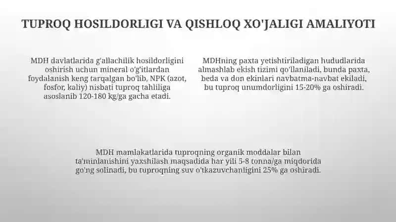 MDH Davlatlari Tuproqlari 4