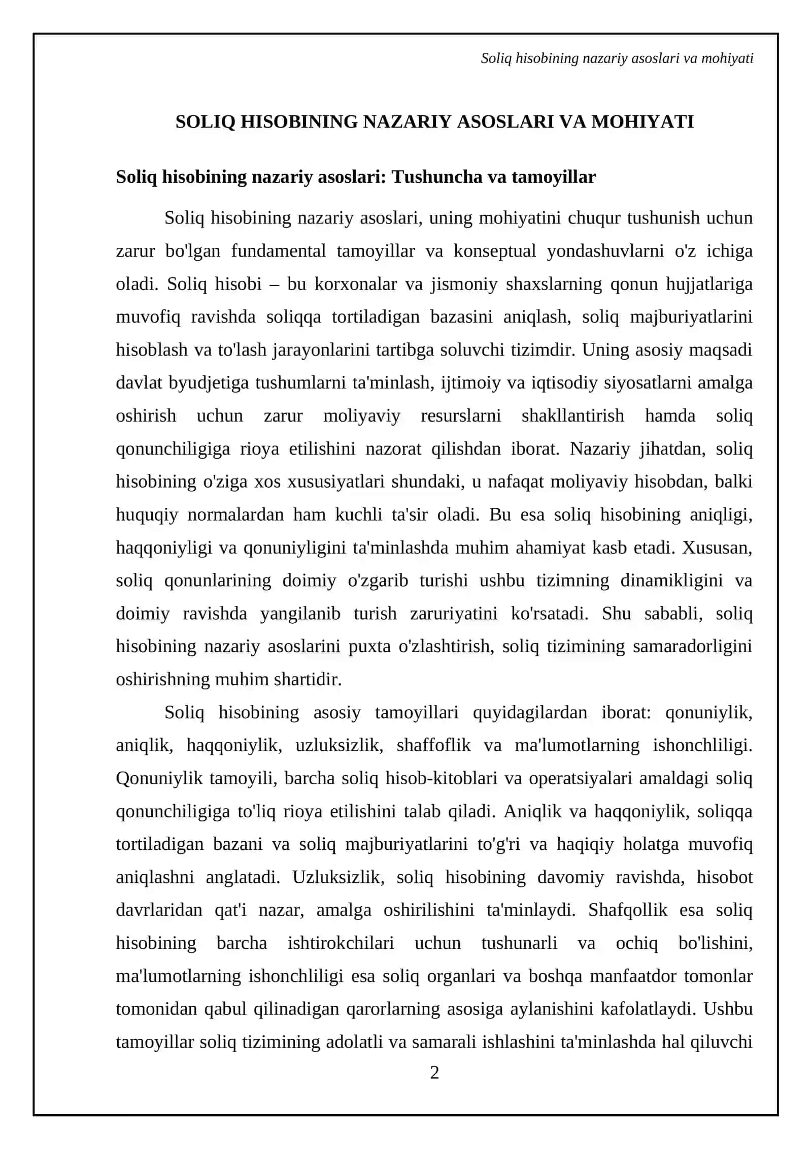 Soliq hisobining mohiyati. Sоliq hisоbini tаshkil etishning xоrij tаjribаsi 4