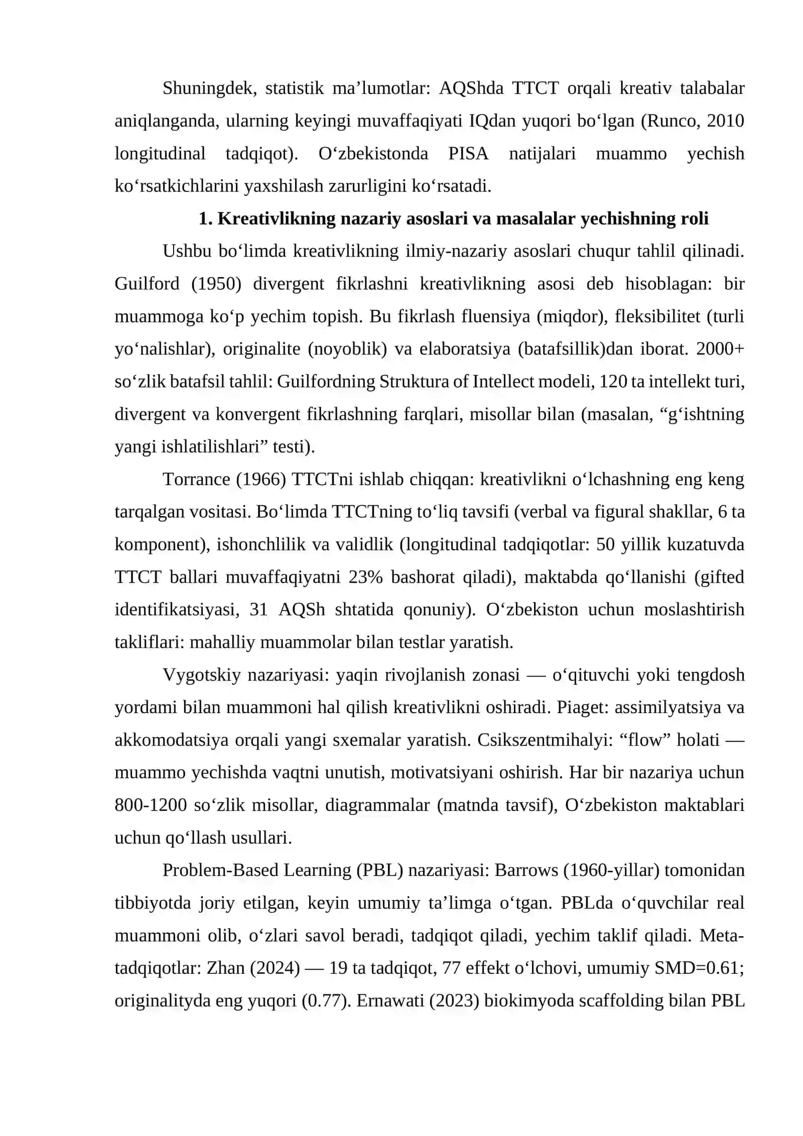 Kreativlikni rivojlantirish usullari 4
