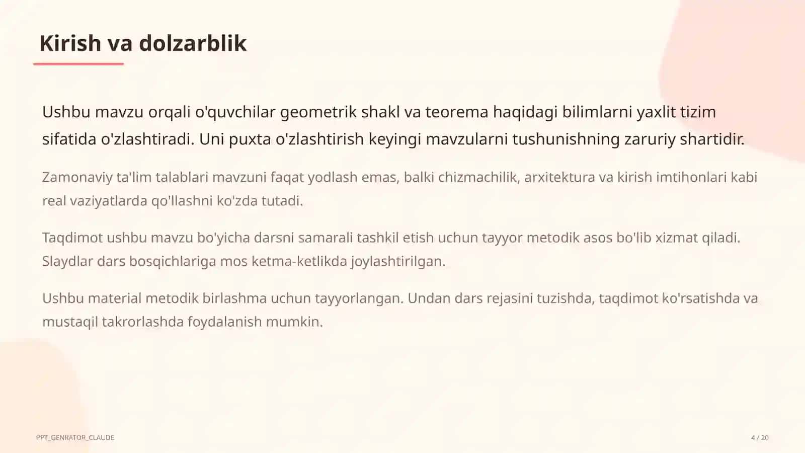To'g'ri burchakli uchburchakda trigonometrik nisbatlar (8-sinf) 4