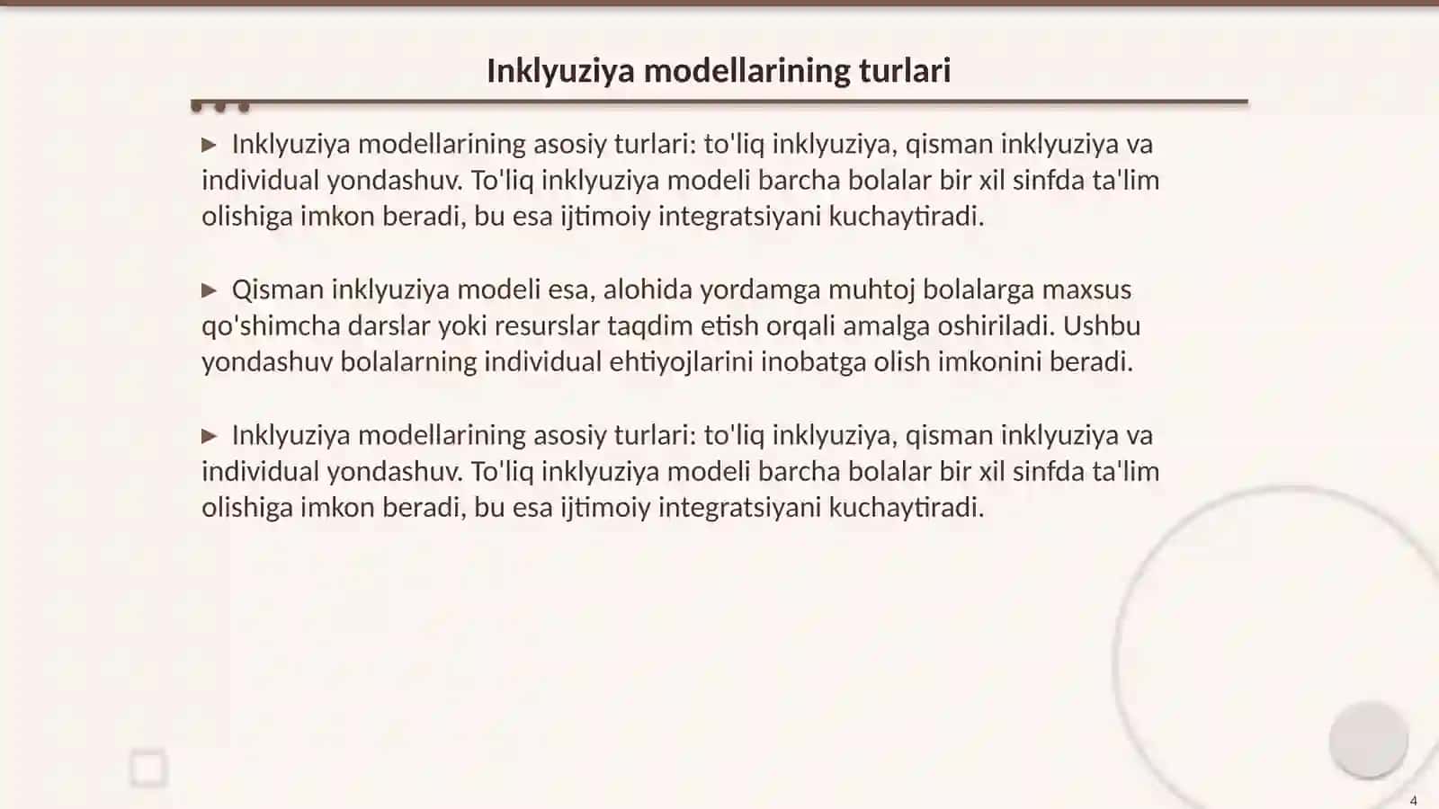 Alohida yordamga muhtoj bolalarda rivojlanish nuqsonlari tahlili 4