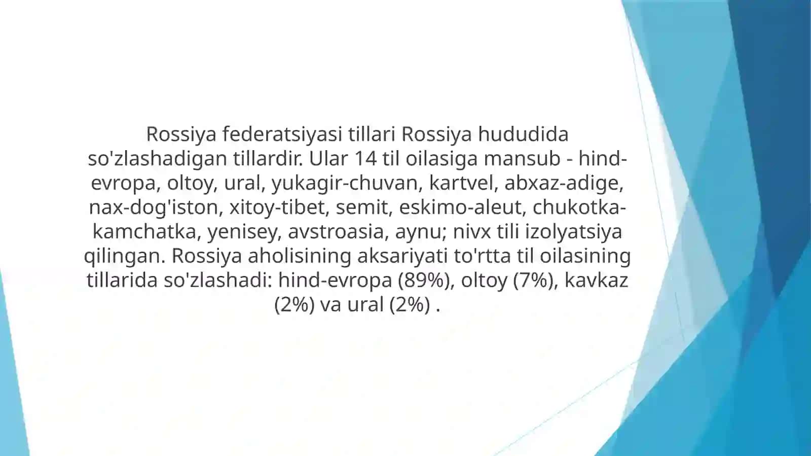 ROSSIYADAGI LISONIY VAZIYAT 4
