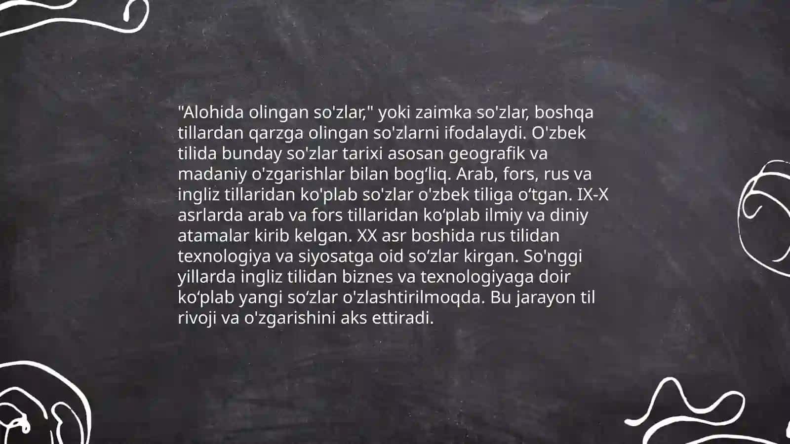 Alohida olingan so'zlar 4