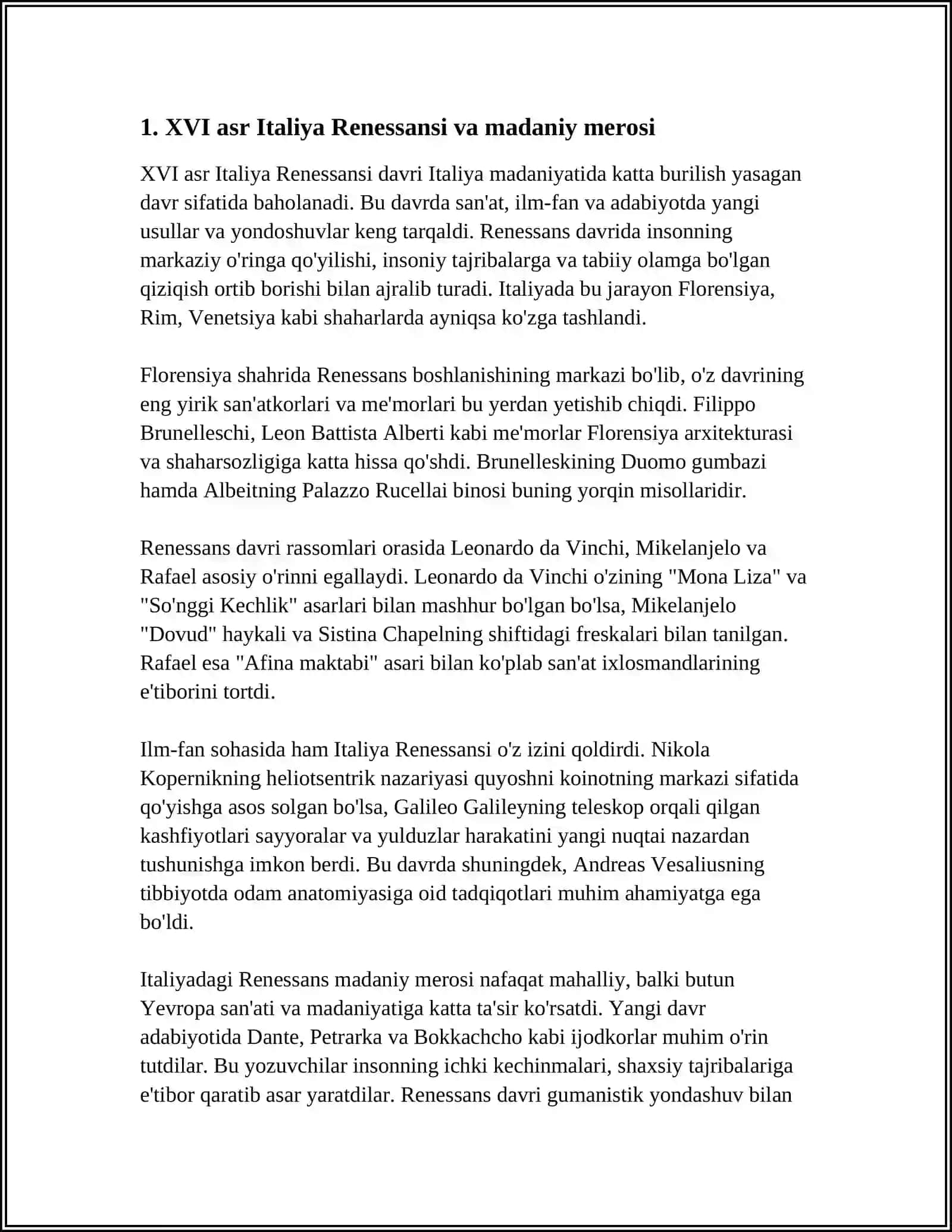 XVI-XVIII ASRLARDA ITALIYA 4