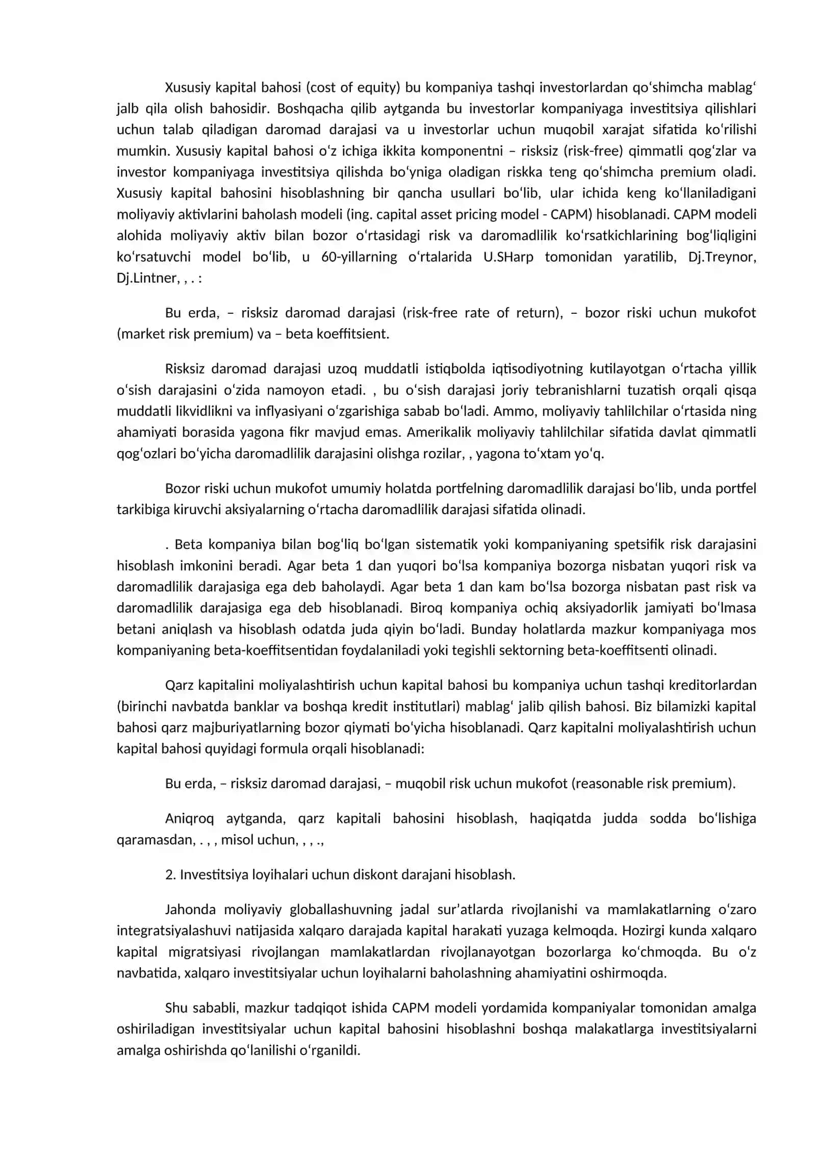 Investitsion loyihalar tahlilining moliyaviy jihatlari 4