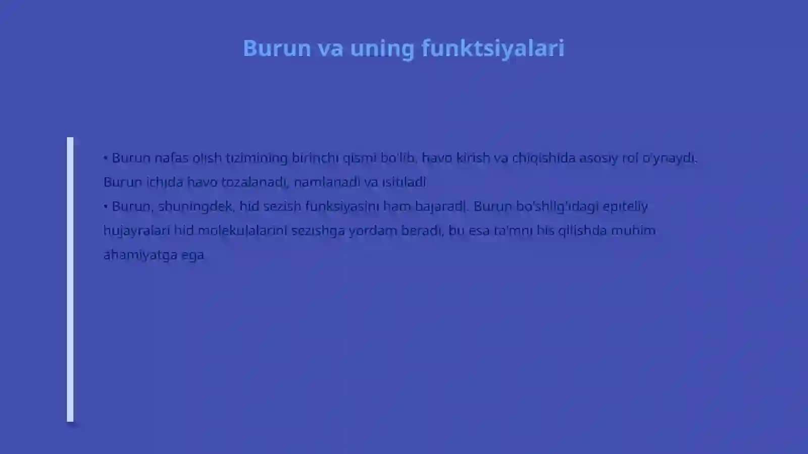 Nafas olish a'zolarining umumiy tuzilishi 4