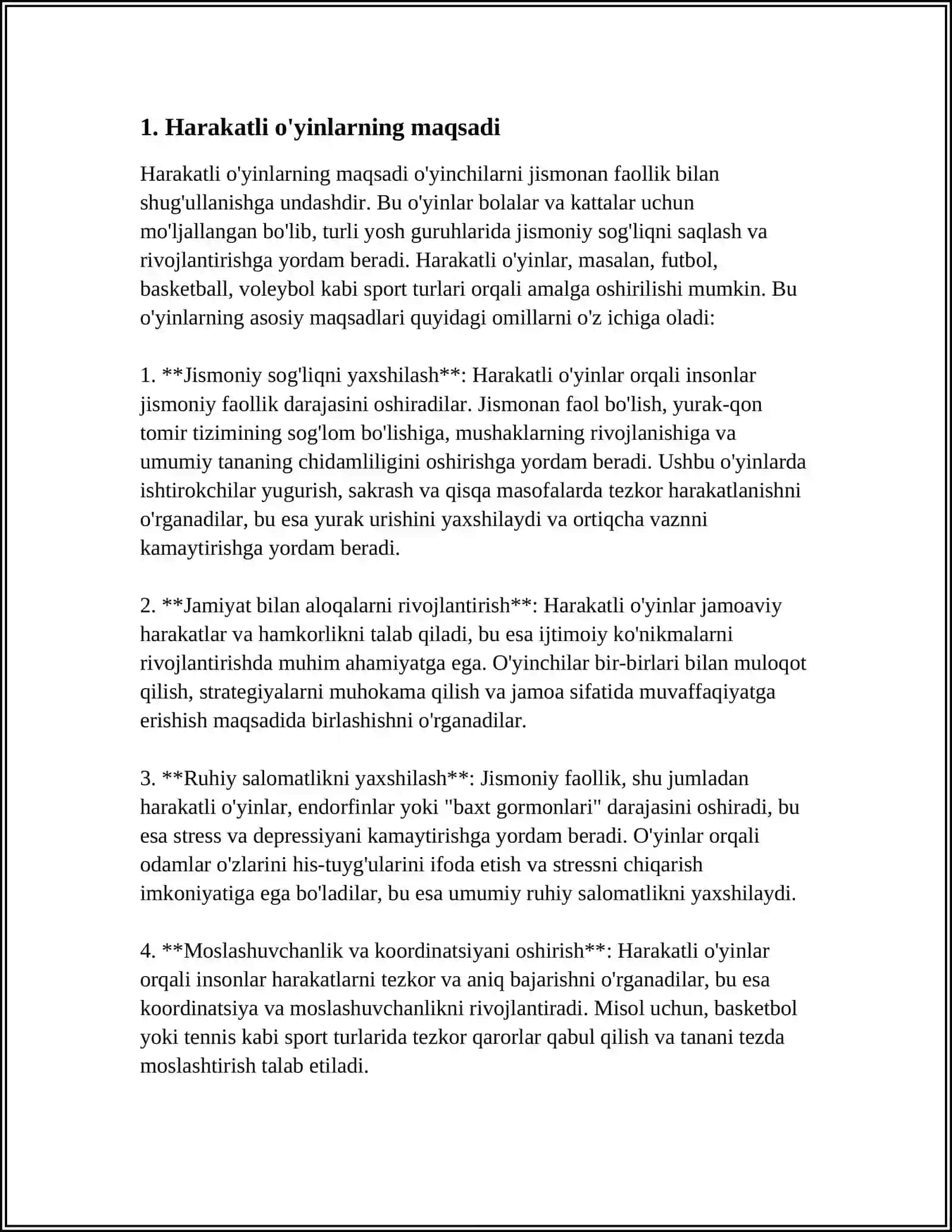 HARAKATLI OʻYINLAR TASNIFI VA UNING TURLARI 4