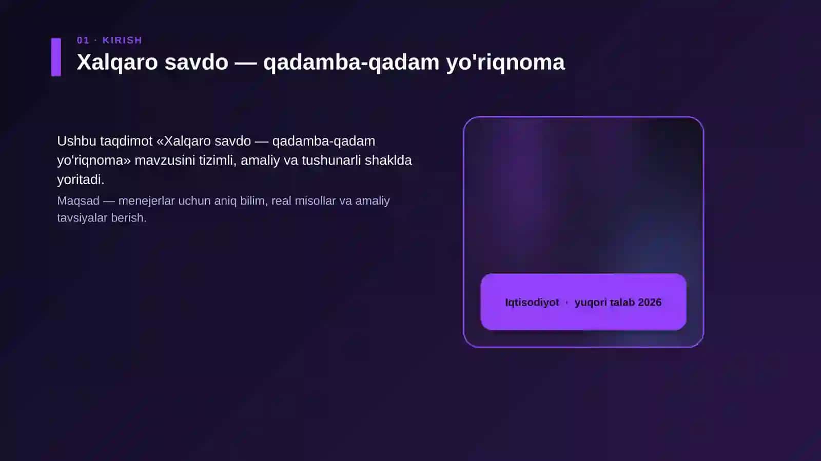 Xalqaro savdo — qadamba-qadam yo'riqnoma 4