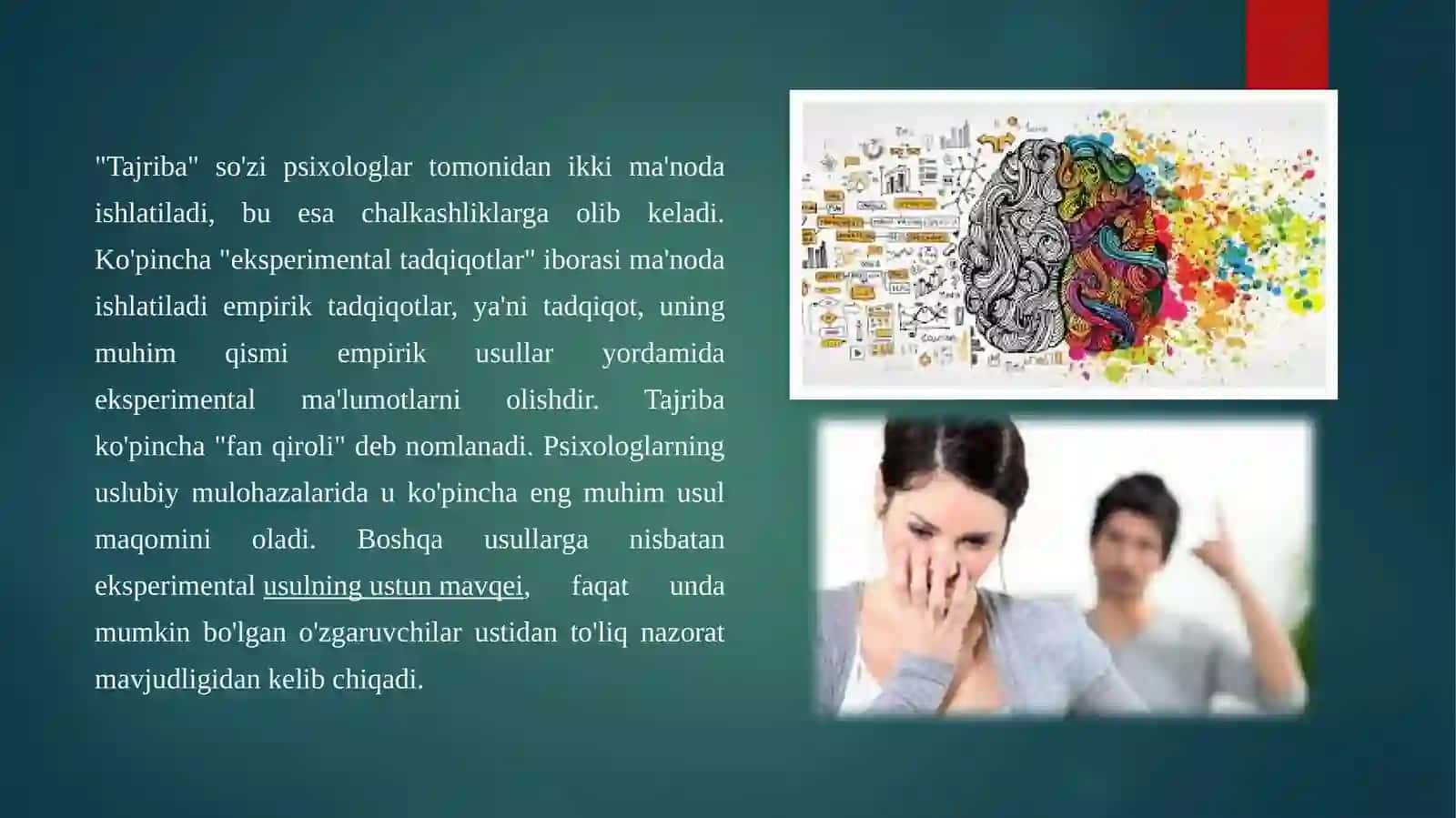 Mavzu: Psixologik tadqiqot tarkibi va mantiqiy izchilligi 4