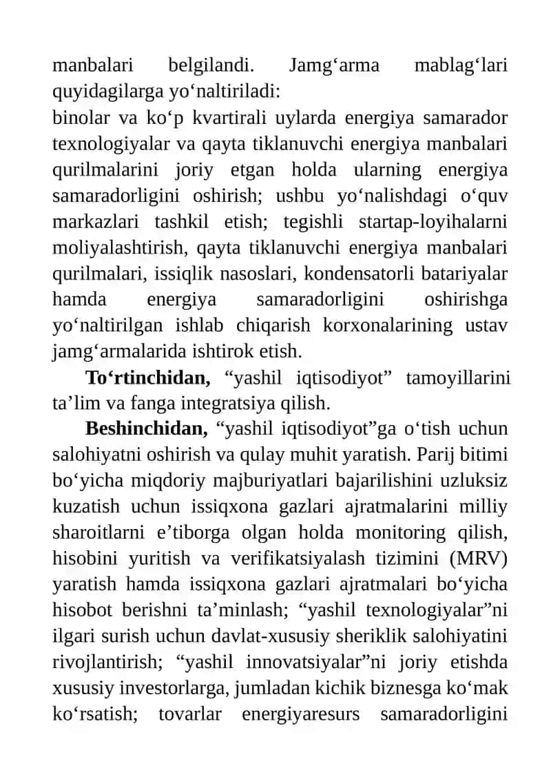 Yashil iqtisodiyotni rivojlantirishning moliyaviy va nomoliyaviy mexanizmlari 4