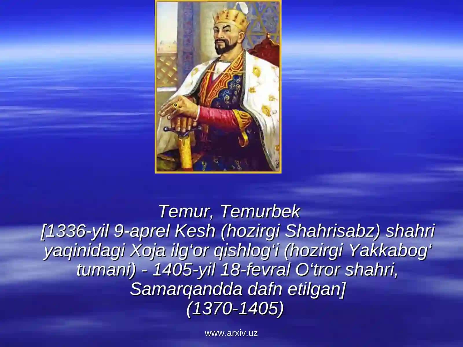 Amir Temur hayoti 4