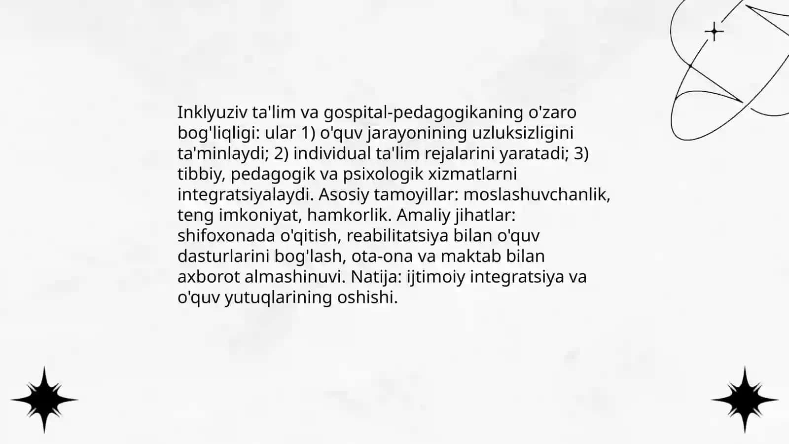 Gospital pedagogika - inklyuziv ta'limning ajralmas qismi sifatida 4