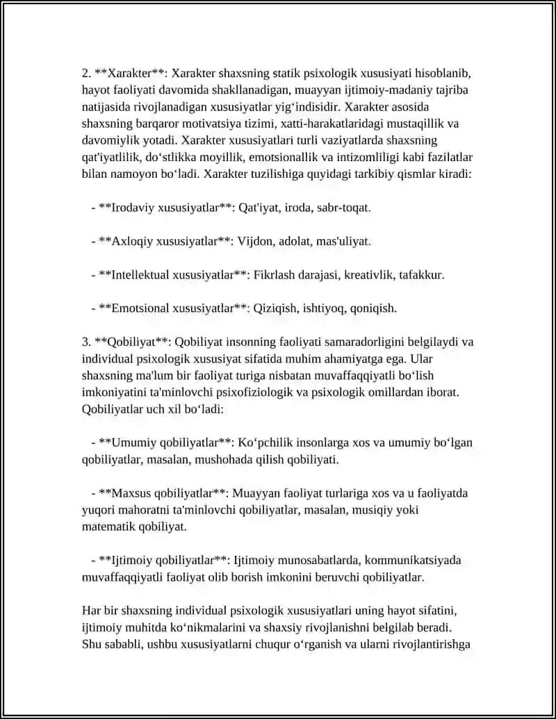 SHAXSNING INDIVIDUAL PSIXOLOGIK XUSUSIYATLARI 4