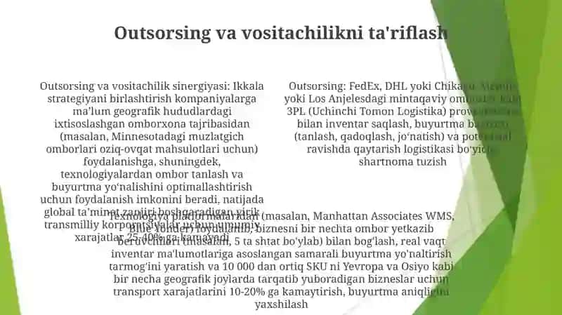 Vositachilik va autsorsing 4